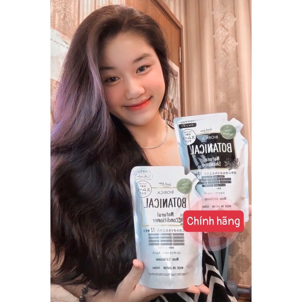 Dầu Gội Xả Hatomugi Botanical Táo Đen
