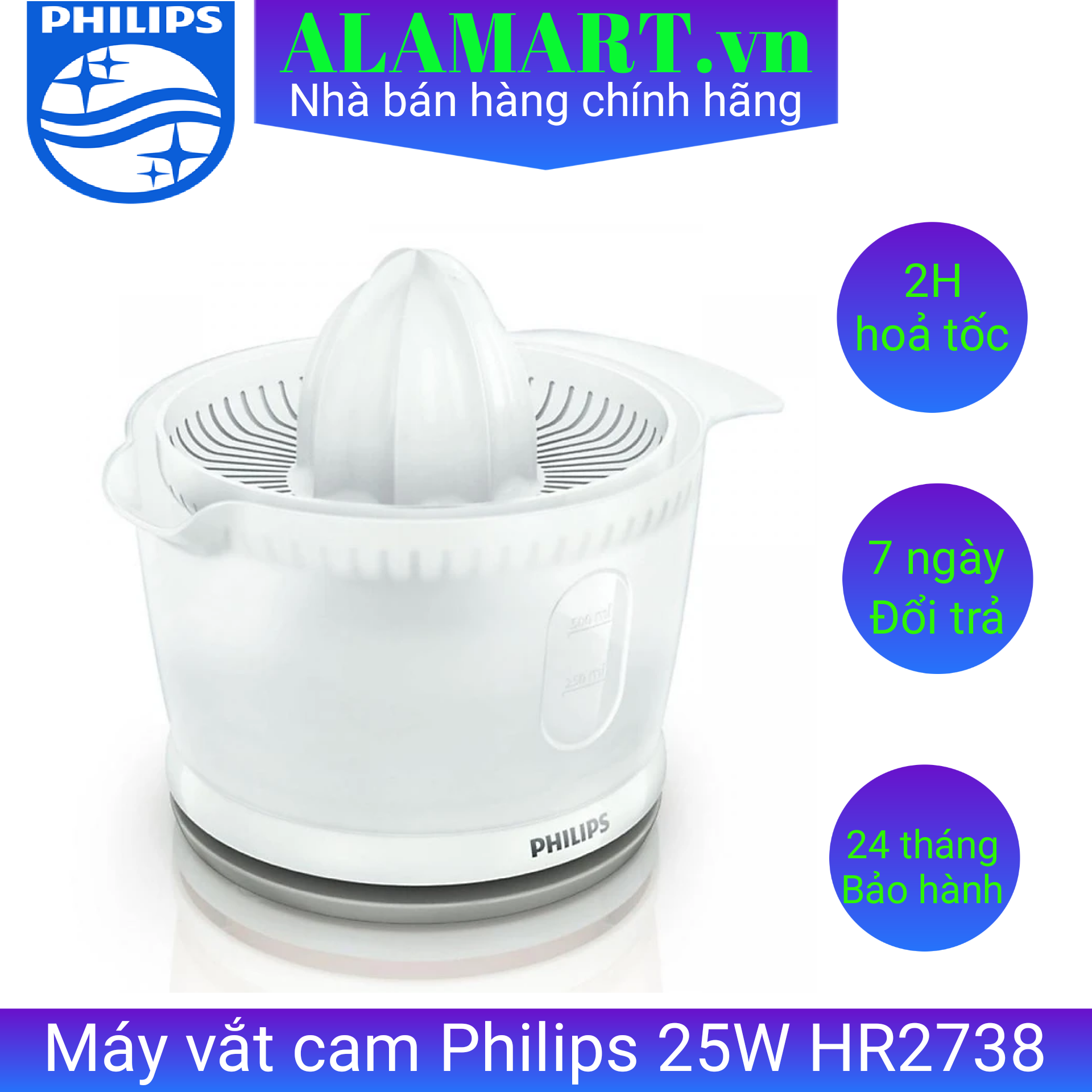 [HCM]Máy vắt cam Philips HR2738 25 W