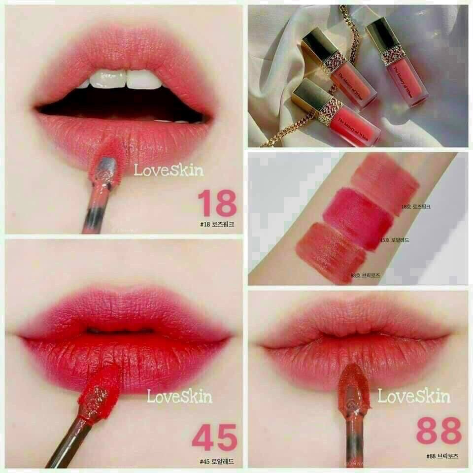 Son kem nhung lì Whoo velvet mini tách set