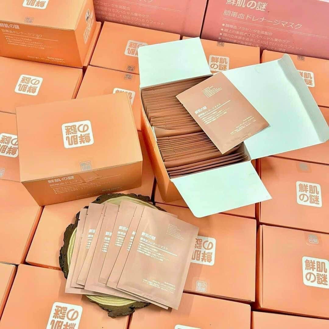 [SỈ ]1 HỘP 50 MIẾNG Mặt nạ nhau thai cừu , Mặt Nạ Tế Bào Gốc Nhau Thai Cừu Cuống Rốn , cấp ẩm，dưỡng da
