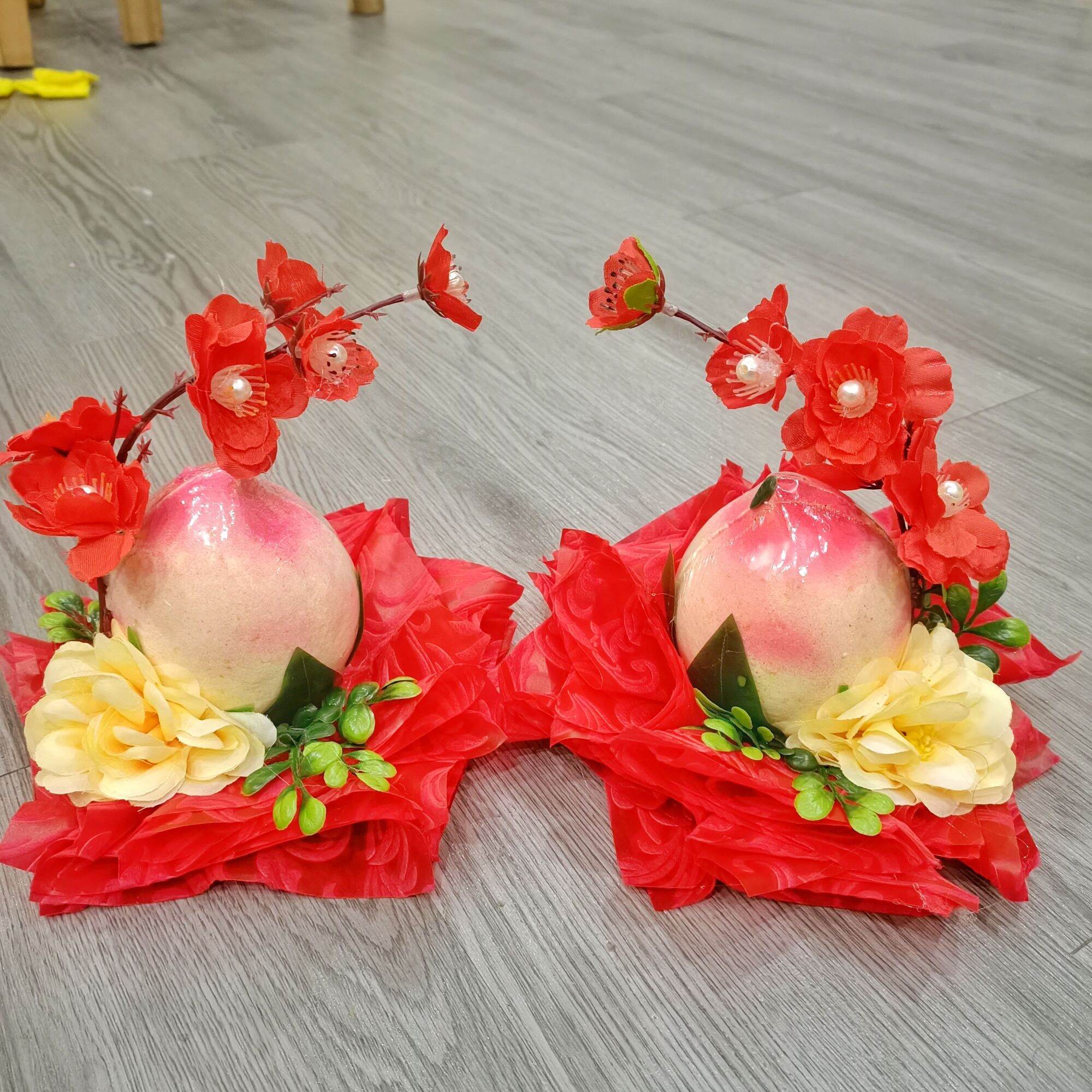 Oản đào tiên thờ tết - chưng gia tiên - ban phật