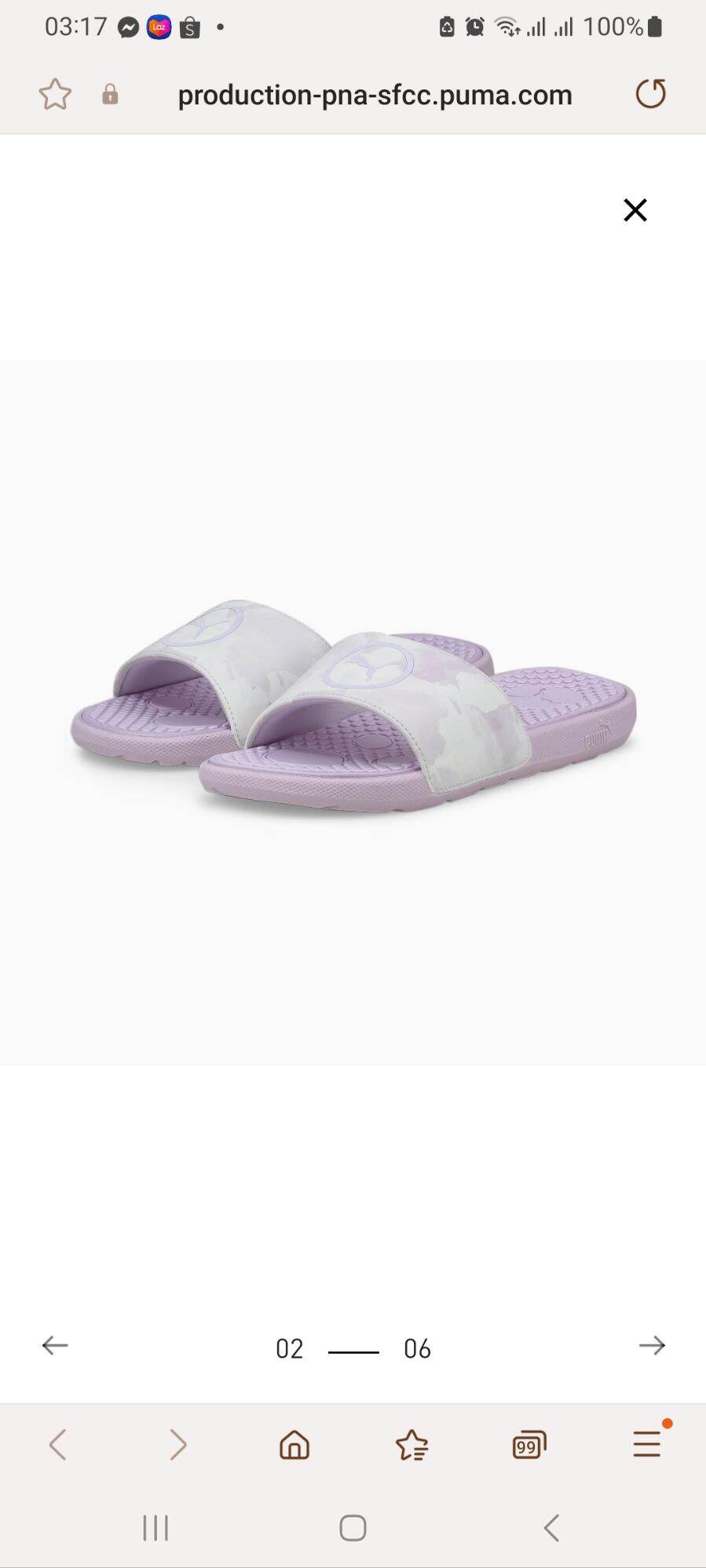 Dép thể thao Nữ puma từ Mỹ siêu sale