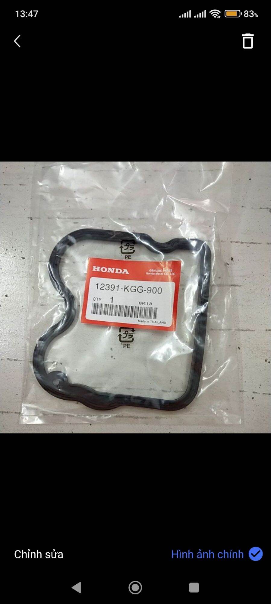 Ron ( Gioăng ) Nắp chao Honda Sh ý