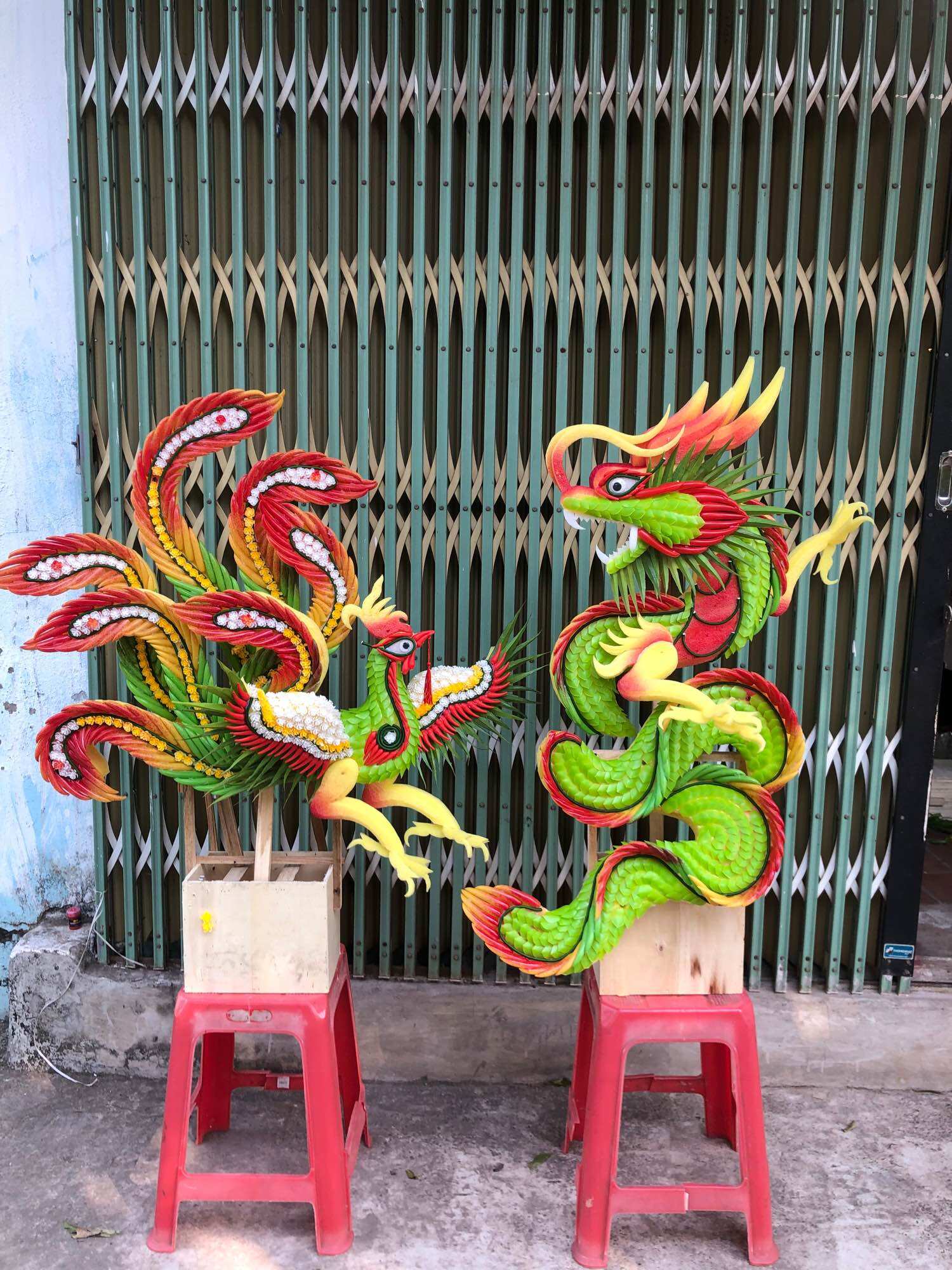 Rồng phụng giả thành phẩm đẹp mắt