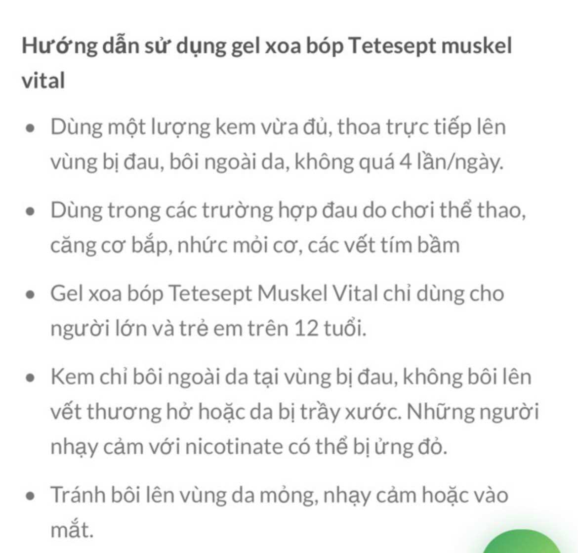 Gel tetesept Đức 100ml