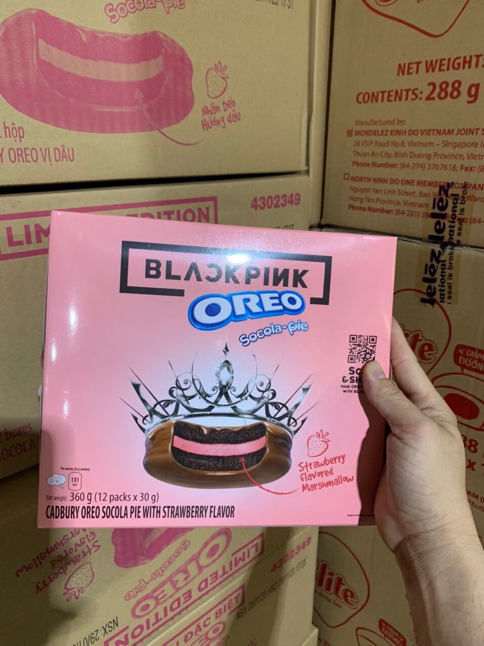 Bánh Oreo Pie  vị Dâu  360g