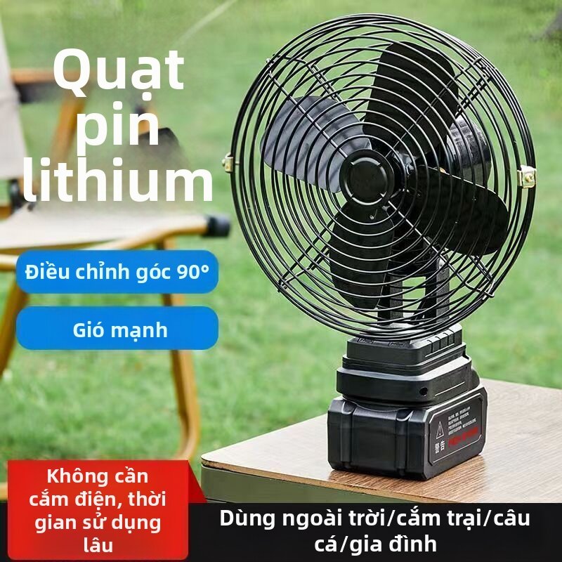 Quạt Đeo Cổ Không Dây Ngoài Trời 8 Inch Thời Lượng Pin Siêu Dài