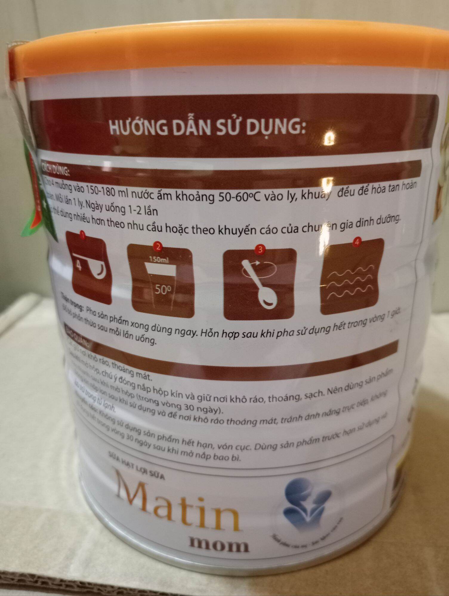 Sữa Hạt Lợi sữa Matin Mom 650g