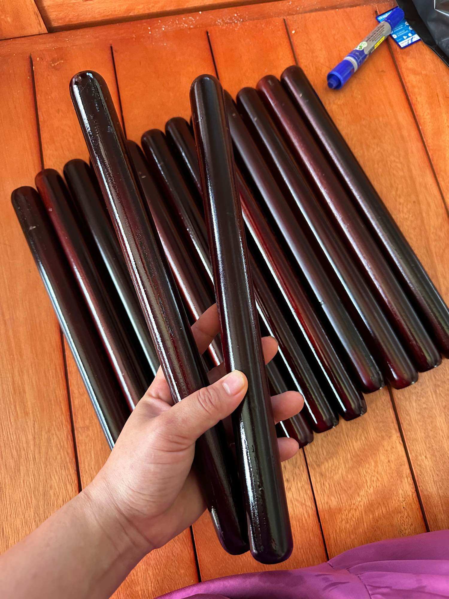 Dùi đánh trống lân gỗ còng ( 1 cặp )