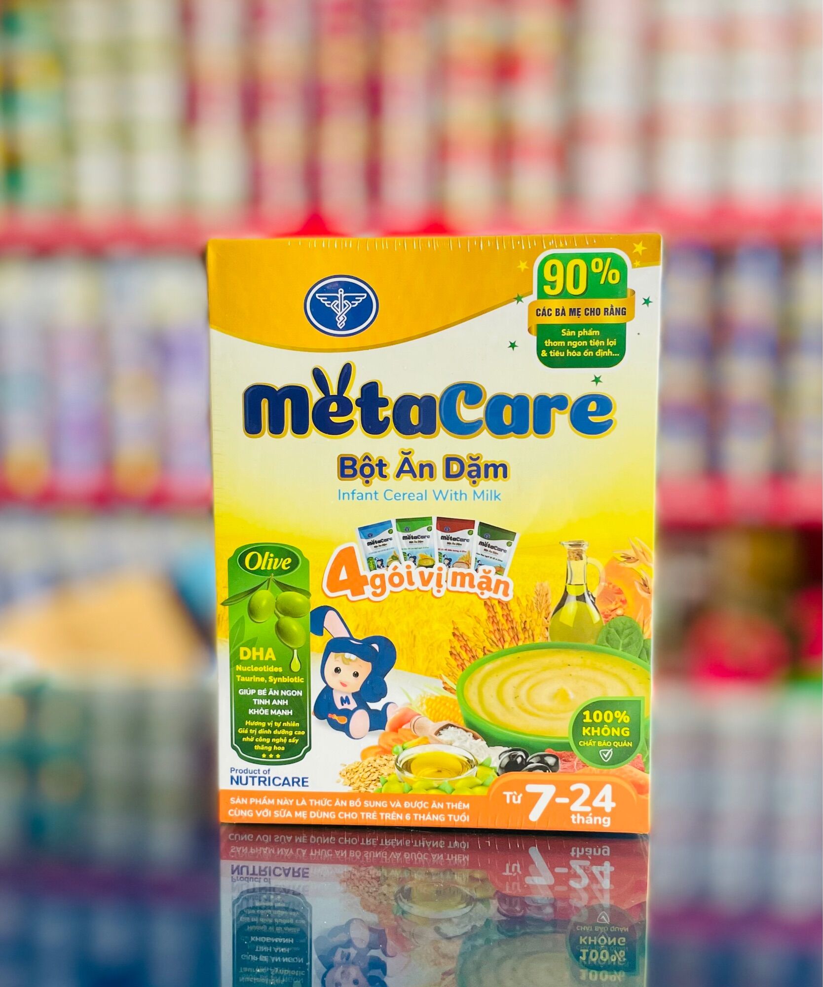 Bột ăn dặm cho bé Nutricare MetaCare 200g 4 Vị