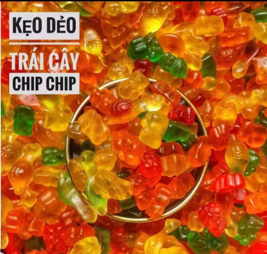 Kẹo dẻo trái cây chip chip 500g