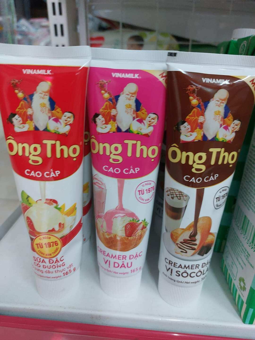 sữa đặc ông thọ dạng tuýt (compo 3 tuýt 3 vị )