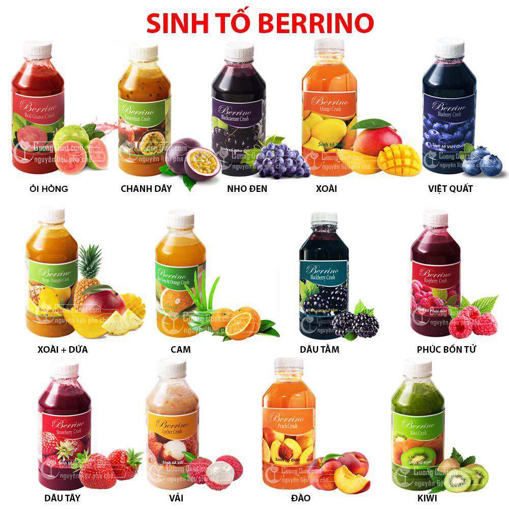 Berrino Đào (Mứt Đào) chai 1 Lít