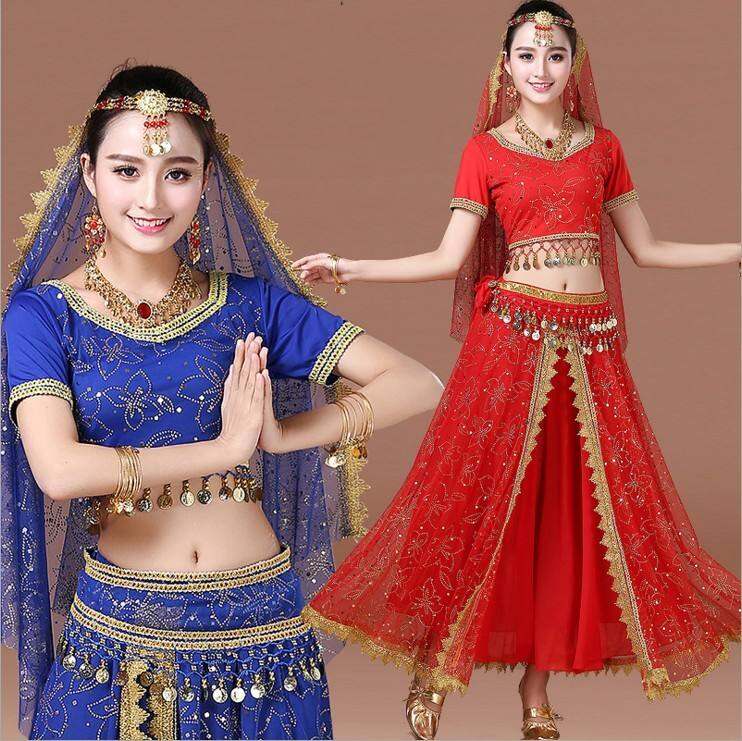 Trang Phục Múa Ấn Độ Mẫu Mới Xuân Thu Cao Cấp Trang Phục Biểu Diễn Người Lớn Trang Phục Biểu Diễn Múa Tân Cương Nữ Bộ Múa Bụng