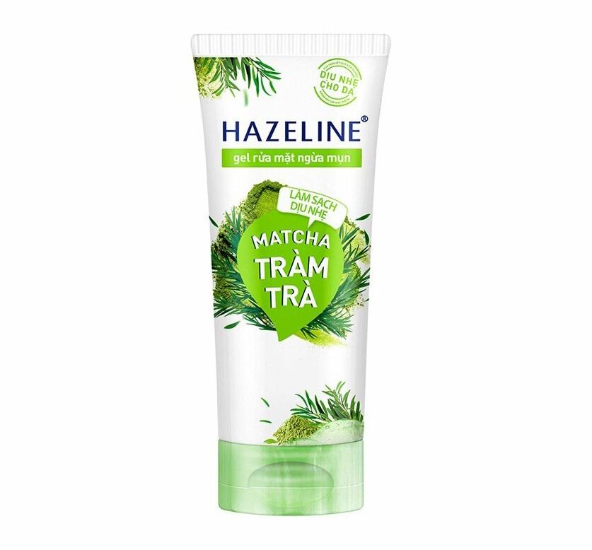 [HCM]Sữa rửa mặt sáng da Hazeline Matcha Tràm Trà 100g