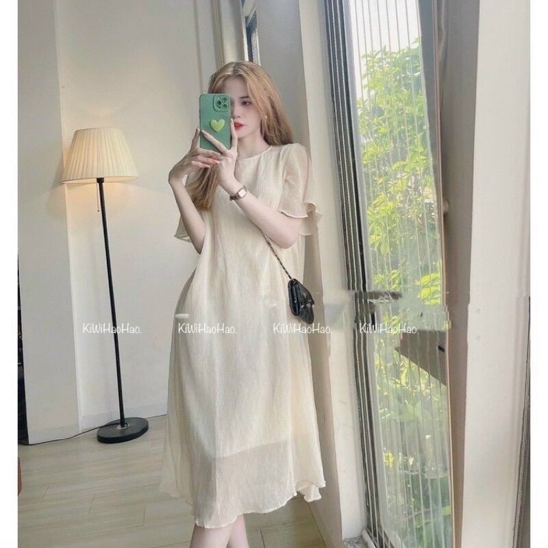 Đầm bầu voan 2 lớp siêu nhẹ
