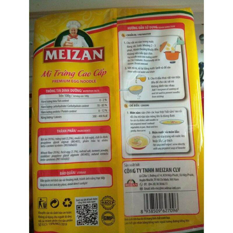 Mì Trứng Mezan Cao Cấp Gói 500g
