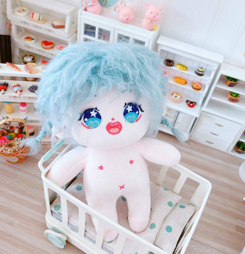 Búp bê bông búp bê trần truồng búp bê minh tinh lông xù 20cm búp bê nữ tóc dài 20cm nam đồ chơi bằng bông