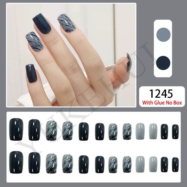 NAIL BOX set 24 móng kèm keo dán
