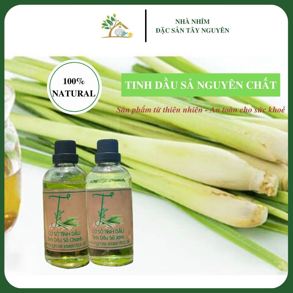 Tinh dầu sả nguyên chất đuổi muỗi, kiến và côn trùng 100ml