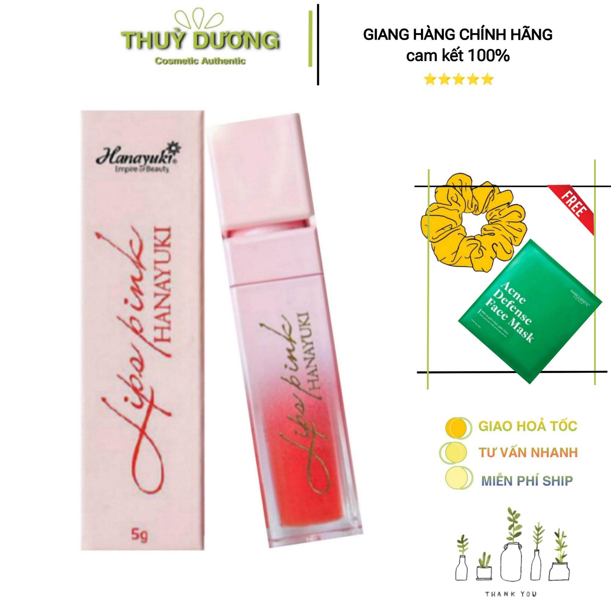 Son dưỡng môi Hanayuki giảm thâm môi dưỡng môi