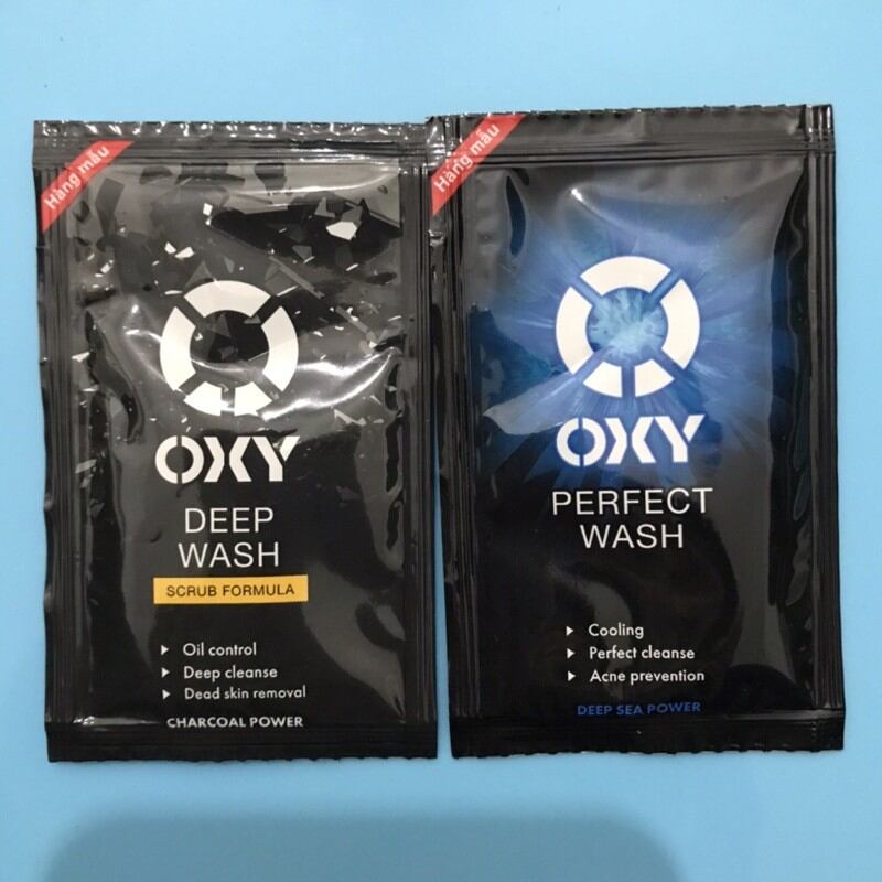 COMBO 10 gói - Sữa rửa mặt oxy perfect wash 3gr - Sữa rửa mặt oxy deep wash