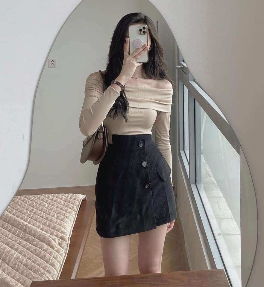 Áo trễ vai trả hàng live