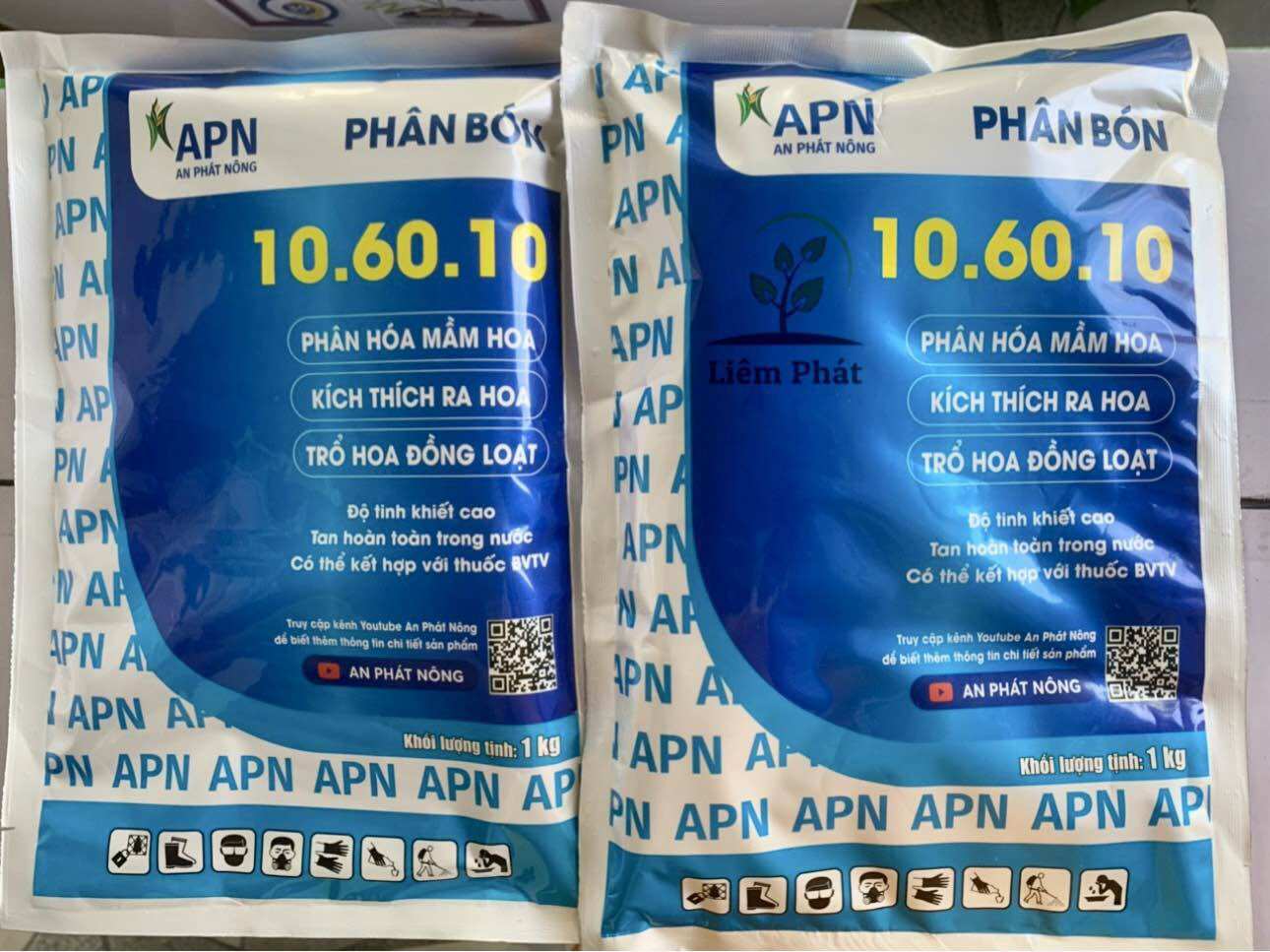 1kg phân bón npk 10-60-10 của an phát nông giúp phân hoá mầm hoa