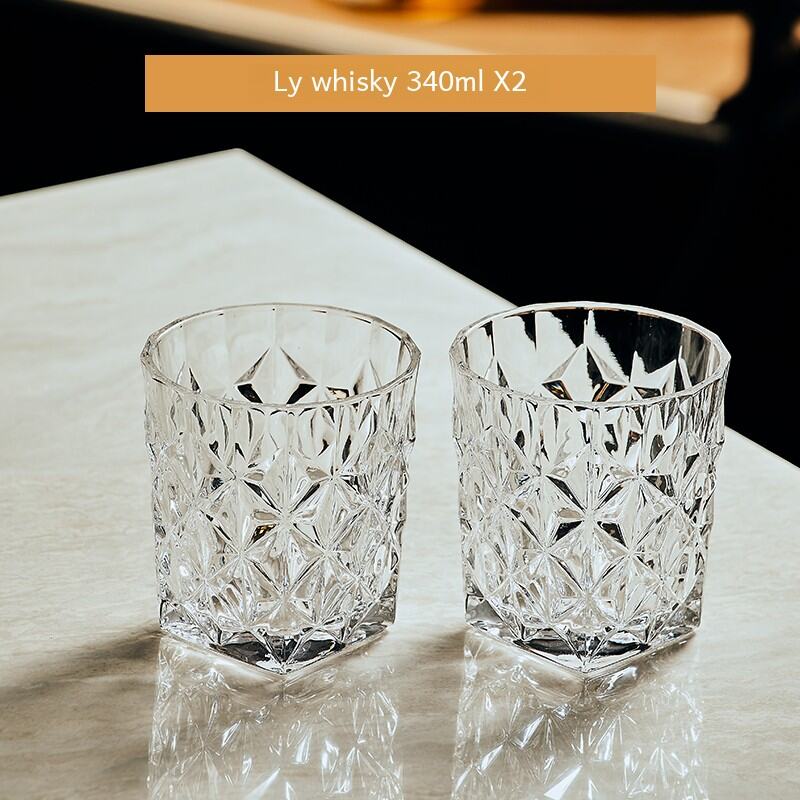 Retro Khắc Kính Whisky Bia Cocktail Ly Tập Uống Sử Dụng Tại Nhà Thanh Drinkware Bộ Pha Lê Sang Trọng