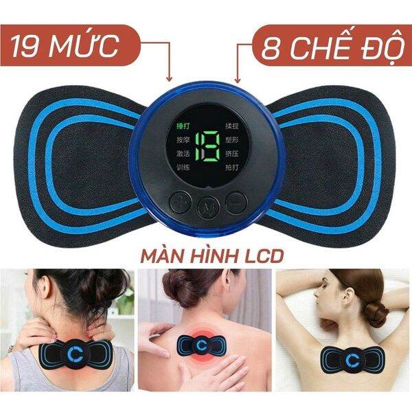MÁY MASSAGE XUNG ĐIỆN THƯ GIÃN TOÀN THÂN - ( CÁNH BƯỚM ) mạnh