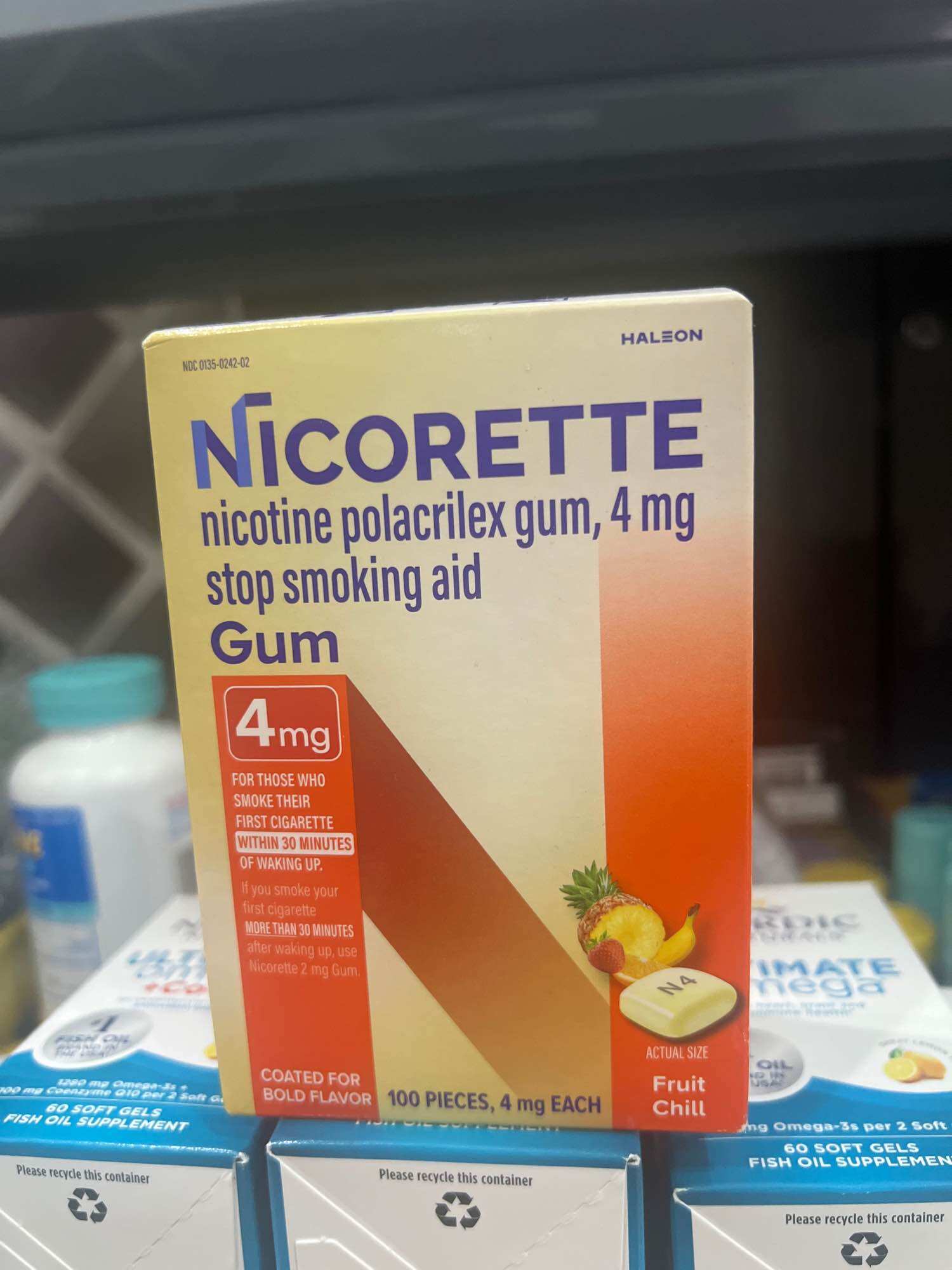 Nicorette 4mg 100 pieces