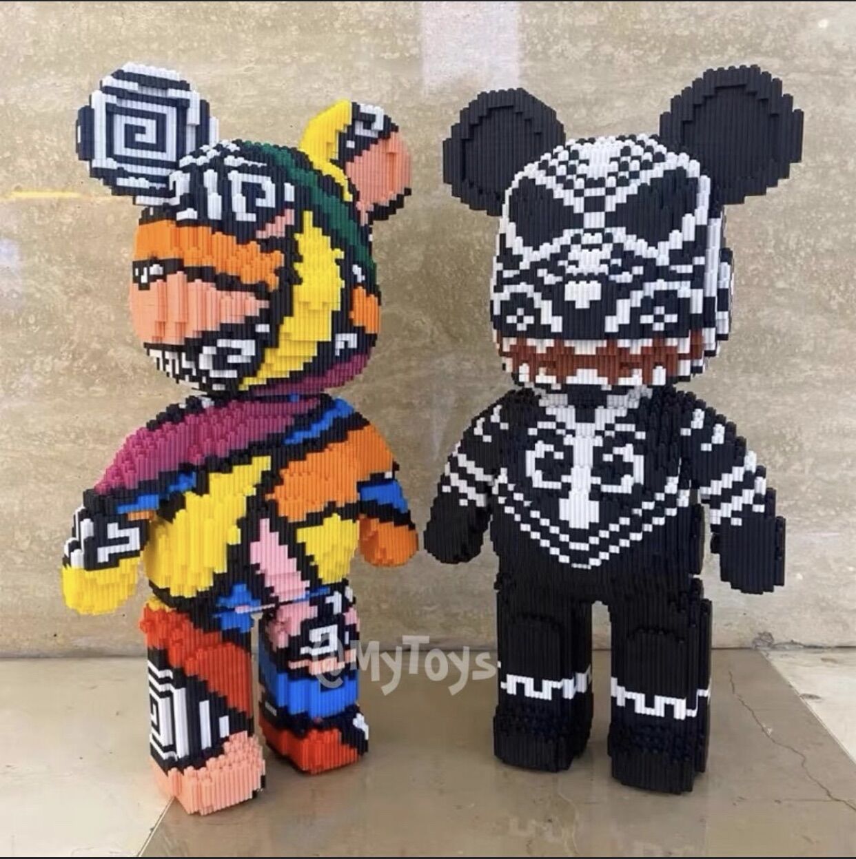 Lego Bearbrick 3D chính hãng Mpin 46cm (tặng búa)