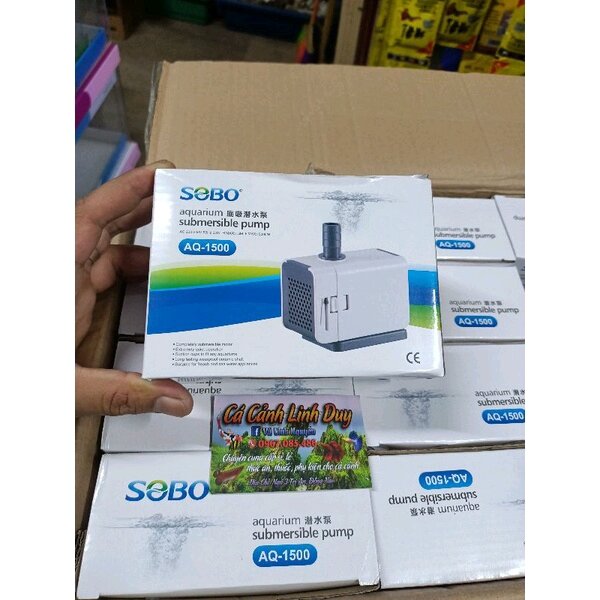 Máy bơm chìm hồ cá , máy bơm hồ cá sobo aq 500l/h - 1500l/h