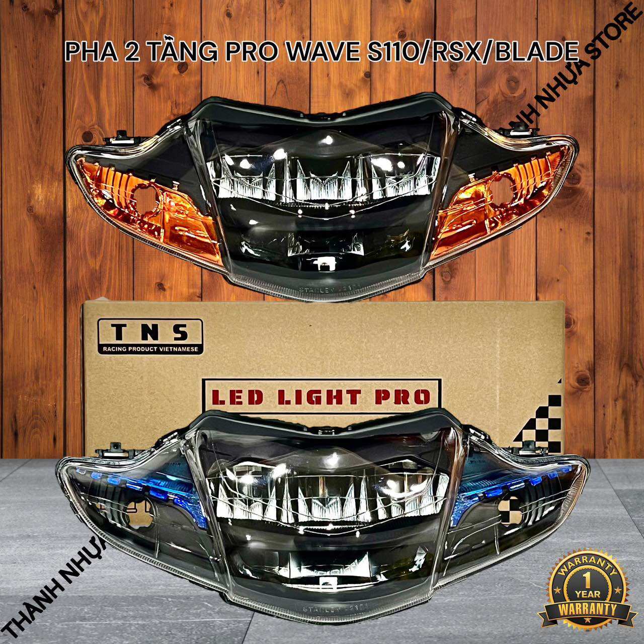 Choá pha đèn led 2 tầng pro wave blade - wave s110