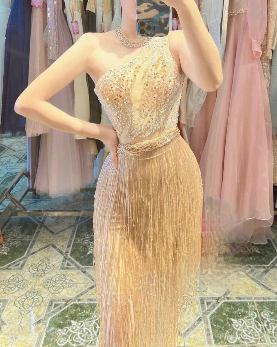 ĐẦM MAXI 1 VAI PHỐI RUA KẾT