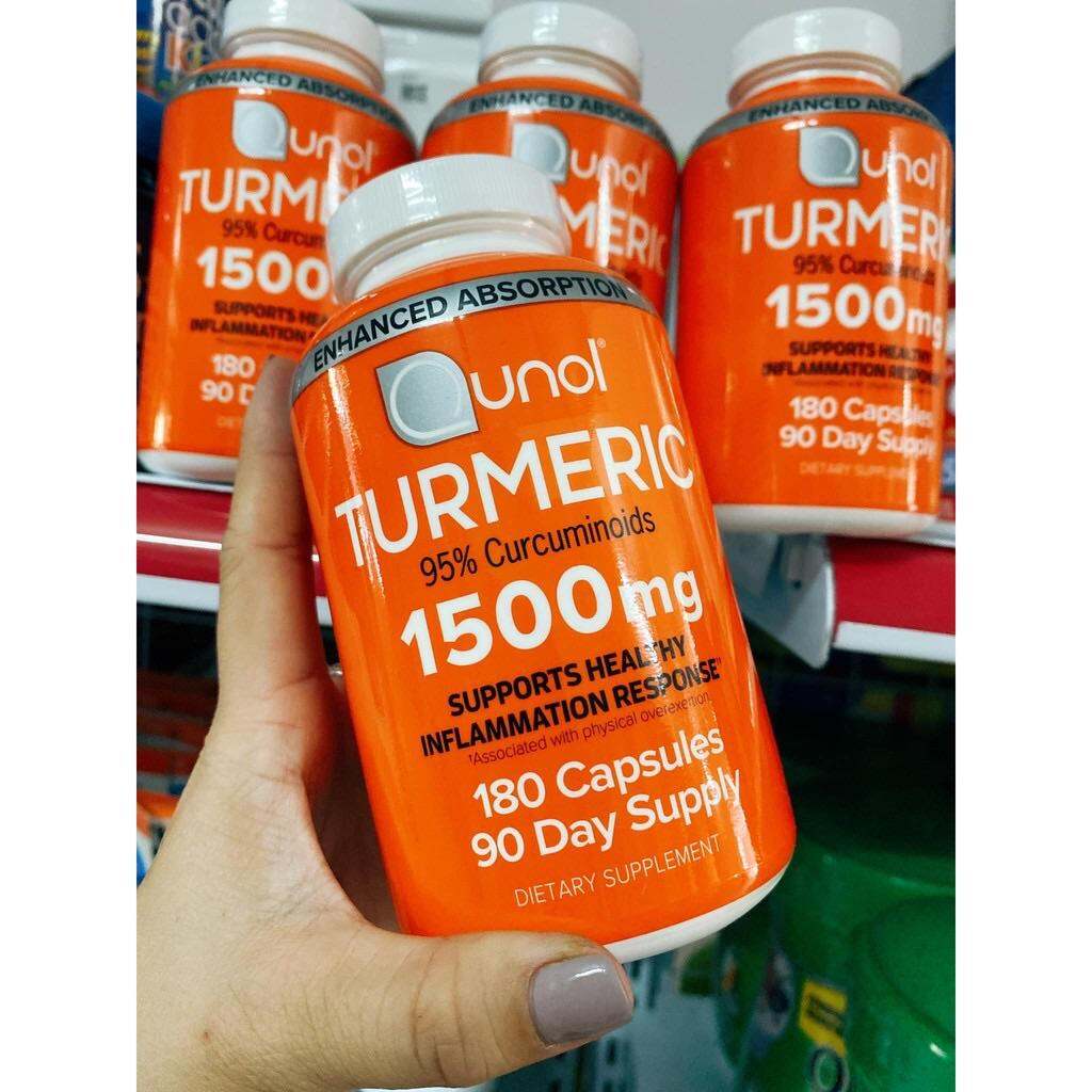 Viên nghệ TUMERIC CURCUMIN QUNOL 1500mg của Mỹ