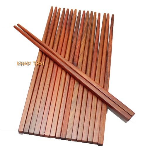 Đũa gỗ trắc trơn ăn toàn cho sức khoẻ bó 10 đôi