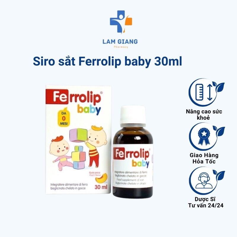 Ferrolip baby - sắt hàng chuẩn Châu Âu cho bé yêu