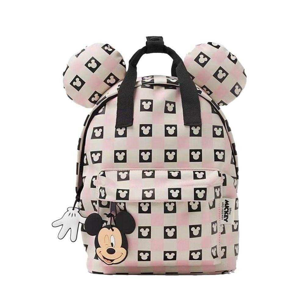 Balo zara mickey họa tiết ô vuông xuất dư xịn cho bé