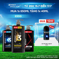 [COMBO MUA 1 TẶNG 1] Tắm Gội Rửa Mặt 3in1 Luxury 630g/ 3in1 Legend 630g/ 2in1 Intense 650g + Tặng Lăn Legend 40ml