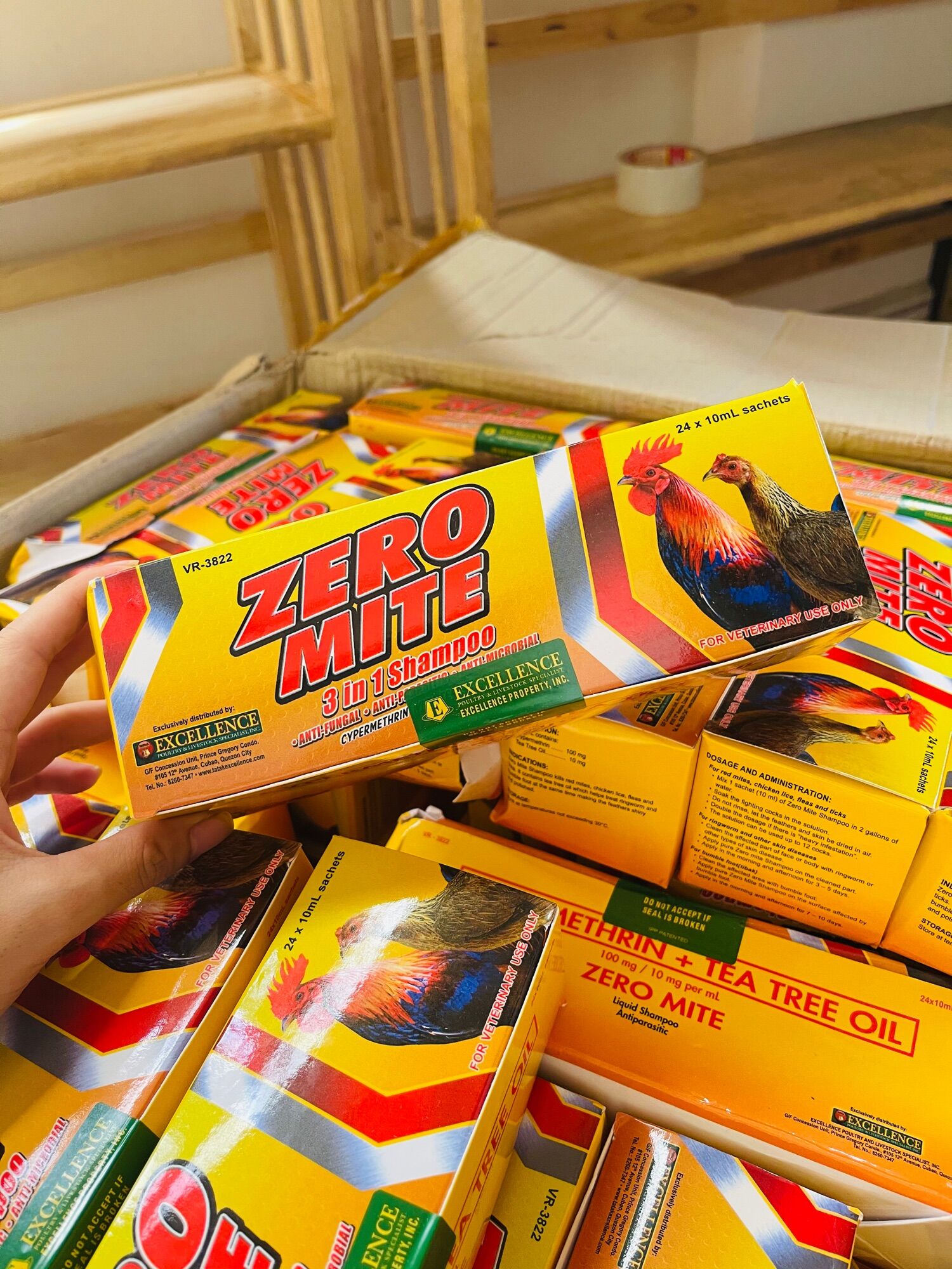 ZERO MITE - Xà bông tắm đẹp lông sạch mạt cho gà đá