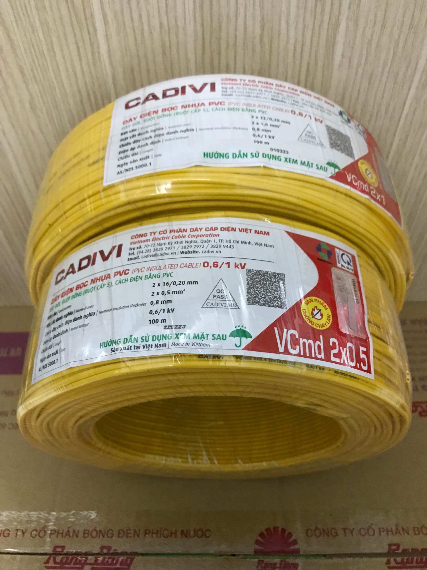 Dây đôi cadivi cuộn 100m