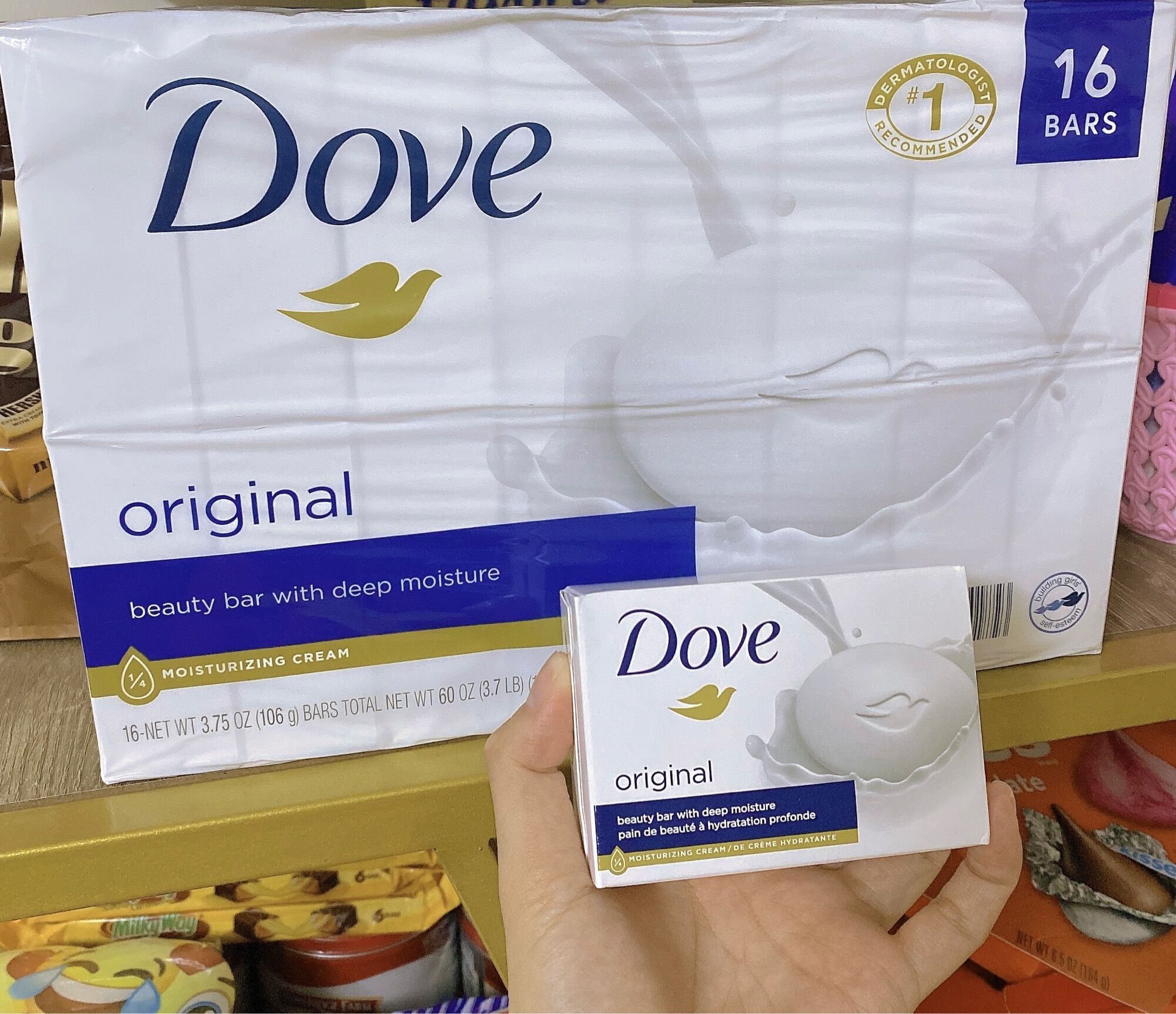 Xà bông Dove giúp làm mềm da của Mỹ