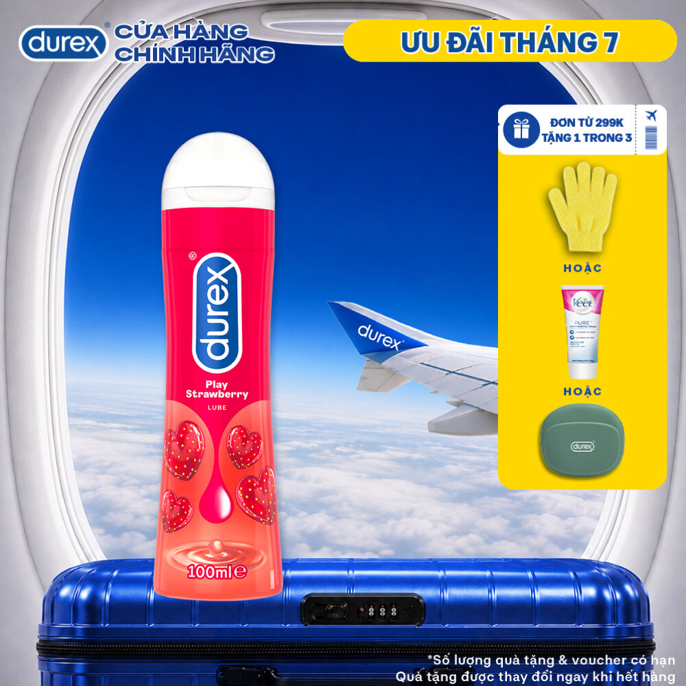Gel bôi trơn Durex Play Strawberry hương dâu 100ml/chai