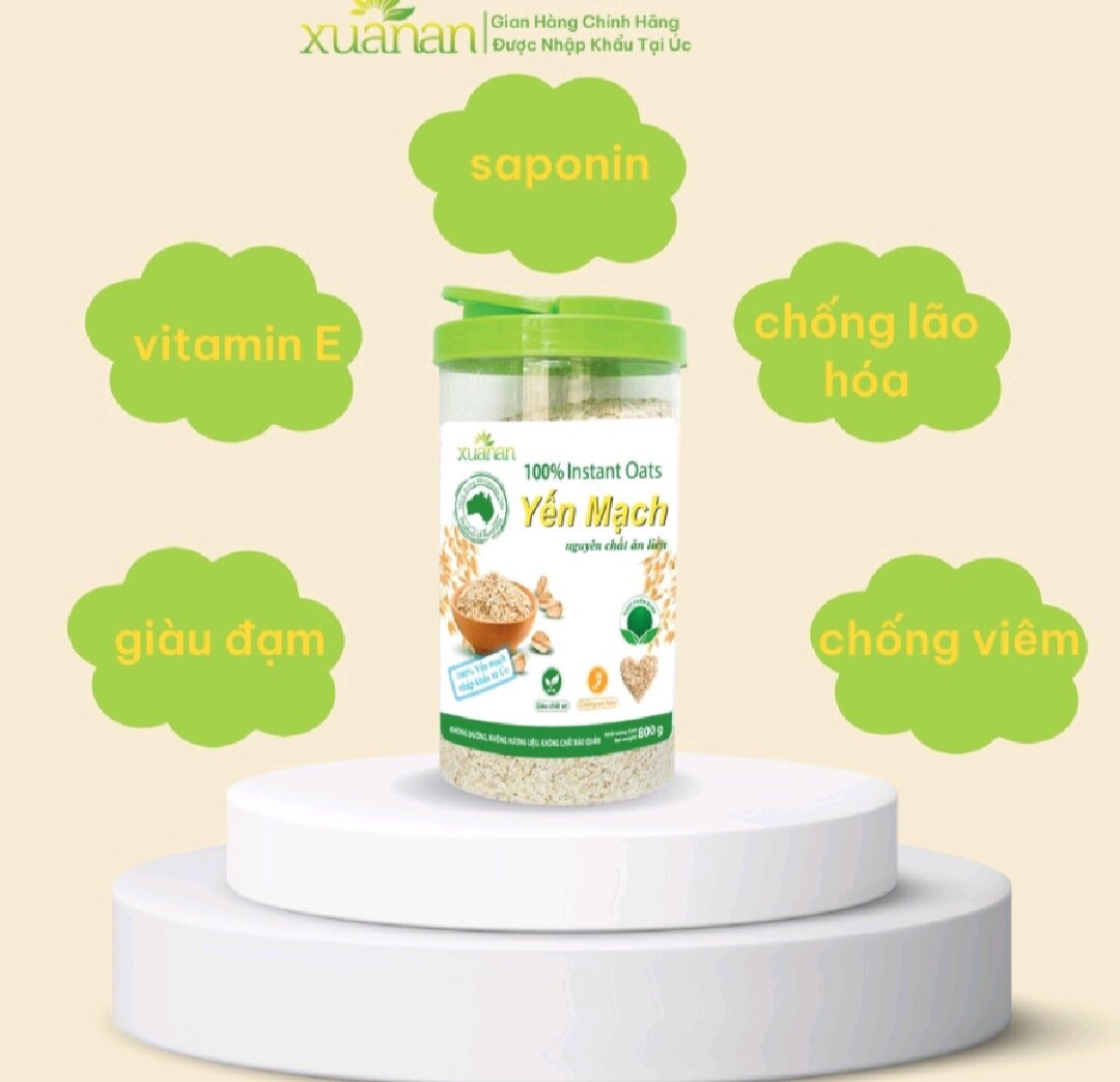 Yến Mạch Nguyên Chất Xuân An 400Gr (Tặng gói yến mạch 180gr)