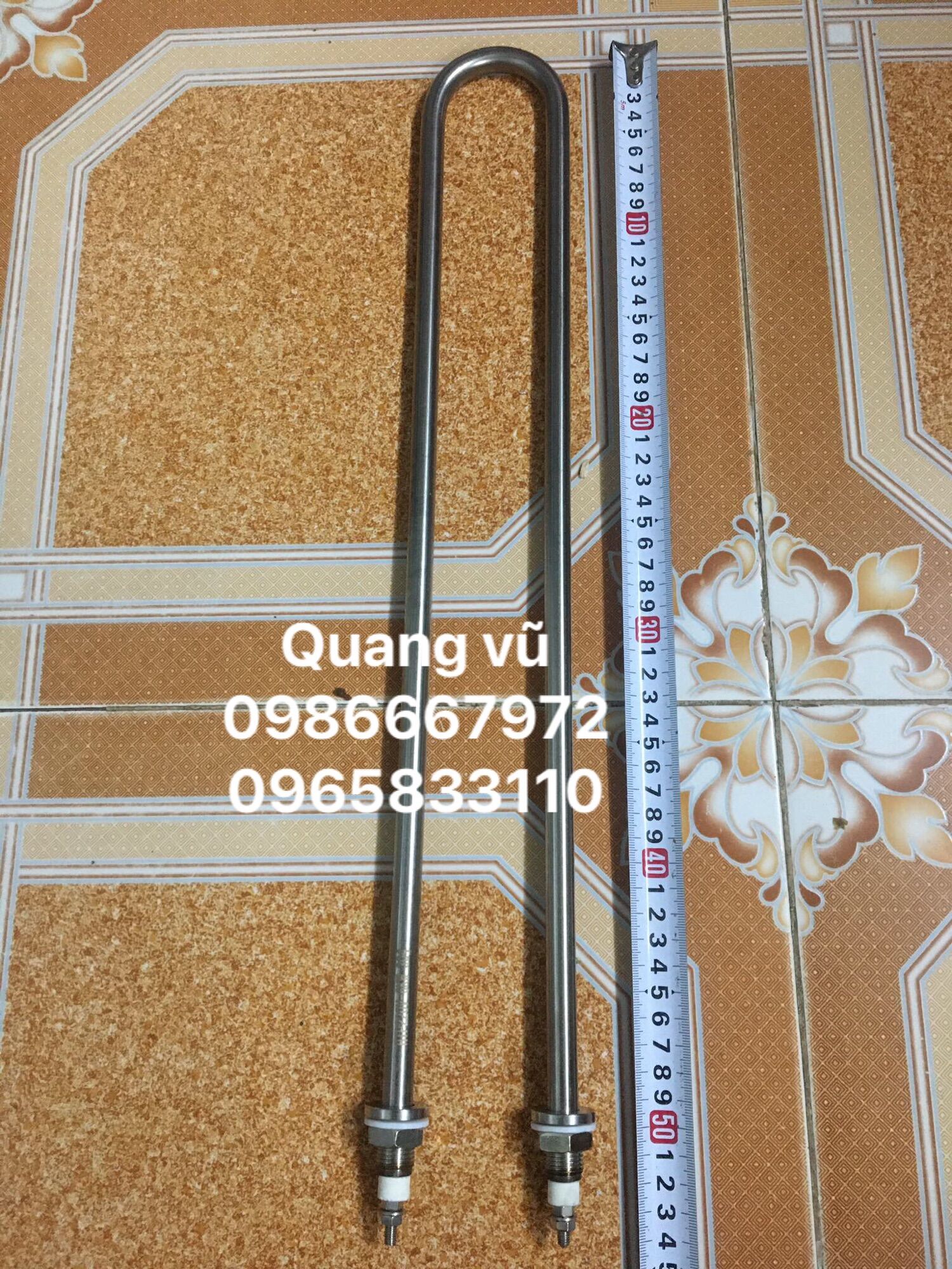 Thạn nhiệt đun nước ,đun dầu 220v/6kw dài 50cm