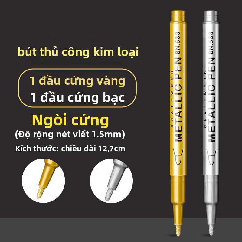 XUEDELE | Bút Kim Loại Màu Kim Tự Nhiên cho Vẽ và Ký Tên