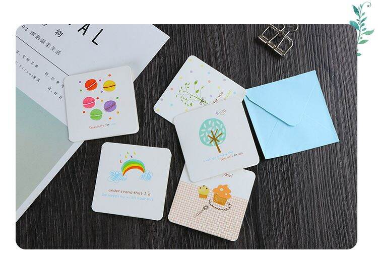 Combo 100 thiệp cầm tay mini kt 7*7cm