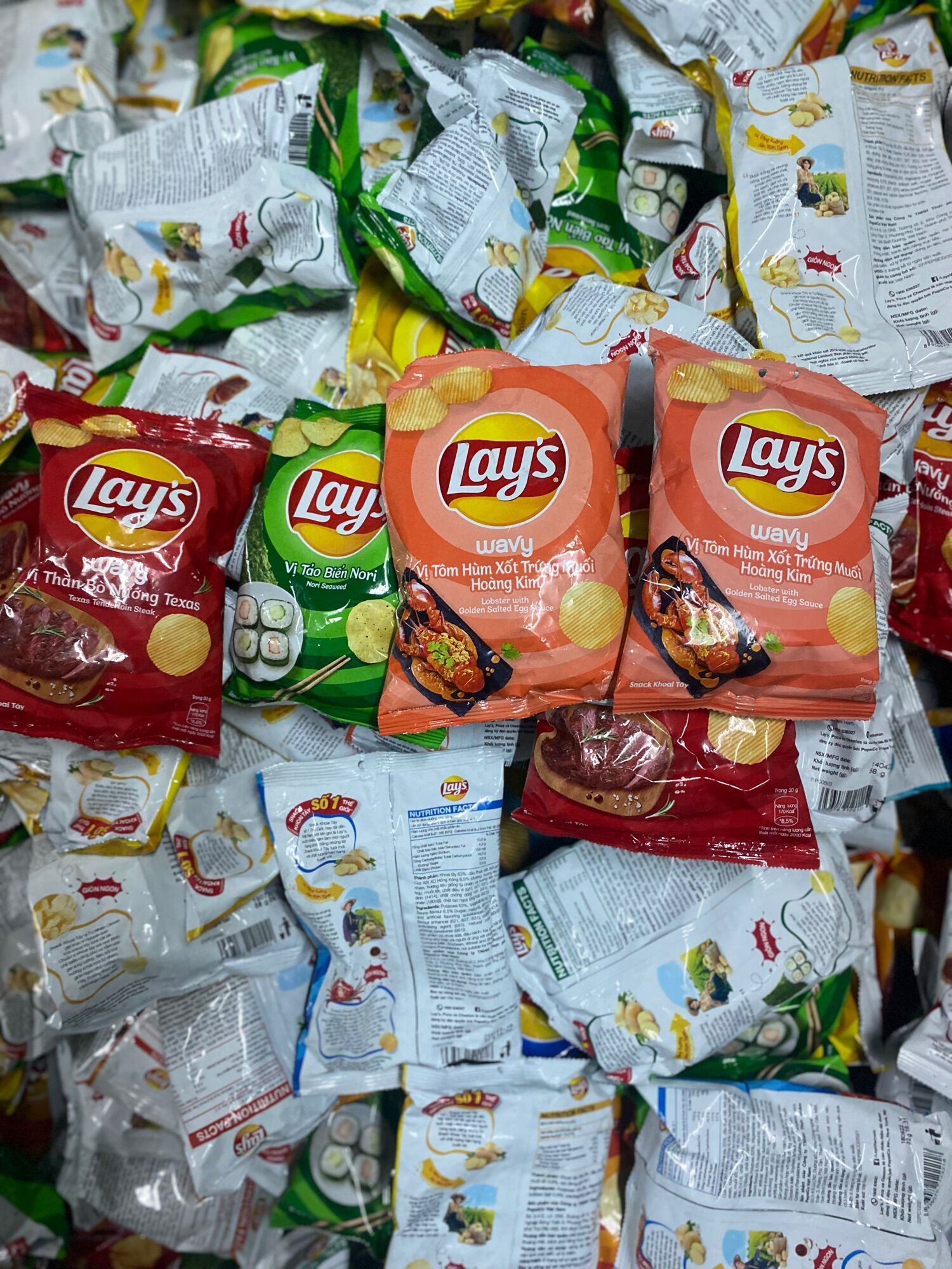 Combo 10 gói Snack Lays mix vị, hàng lỗi xẹp
