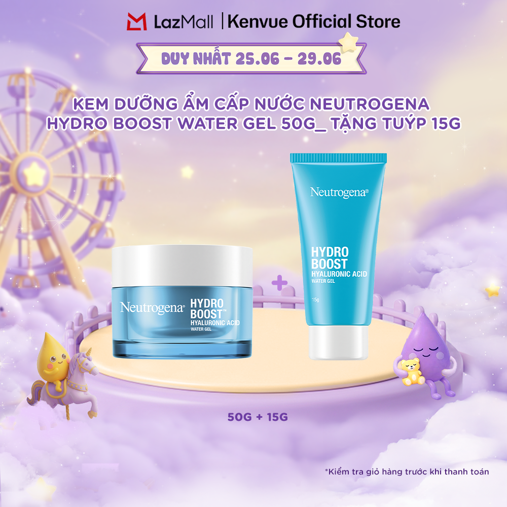 [Tặng water gel 15g) Kem dưỡng ẩm cấp nước Neutrogena Hydro Boost Water Gel 50g (quà không hiện giỏ)